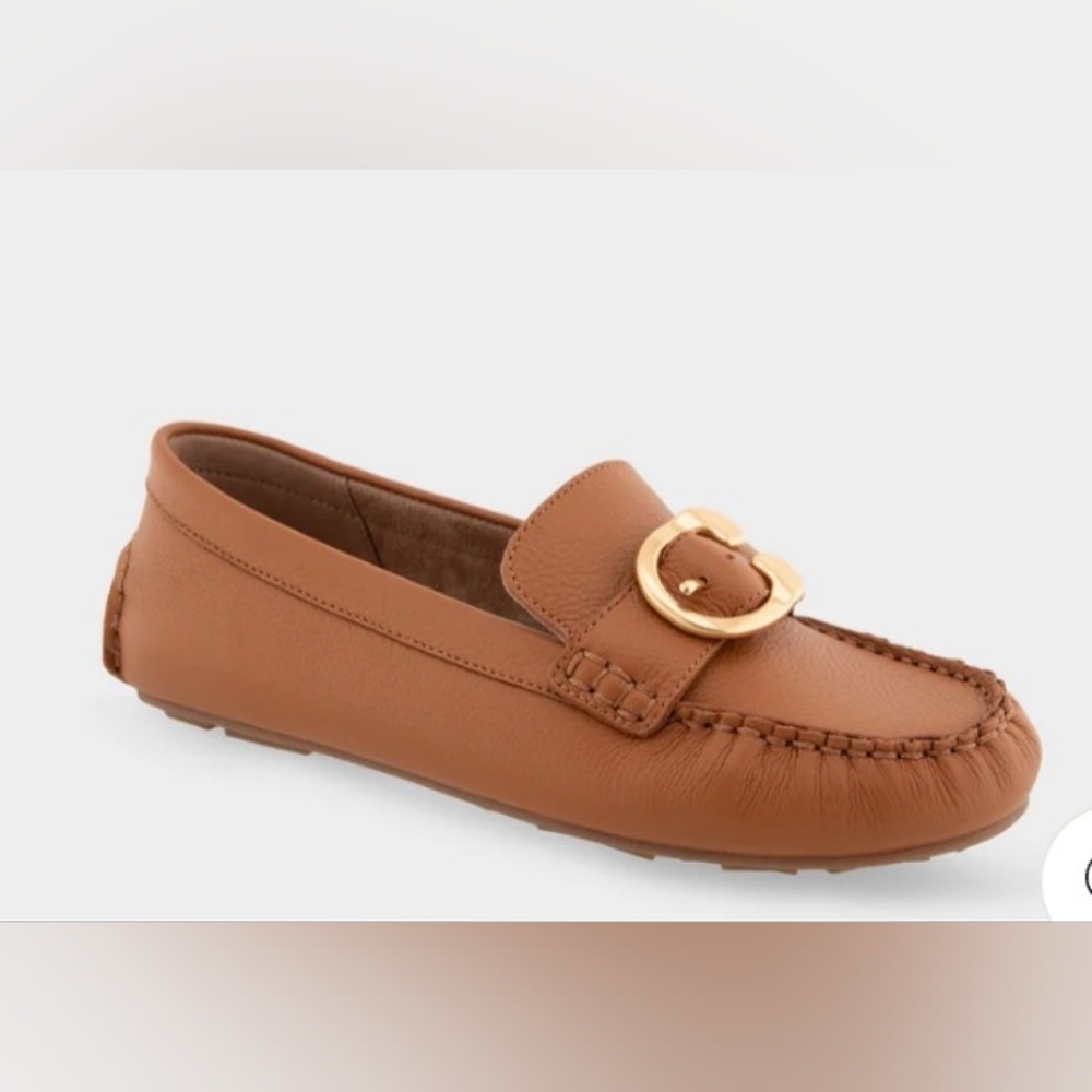 Aerosoles Case Comfort Drivers! Tan leather 9.5